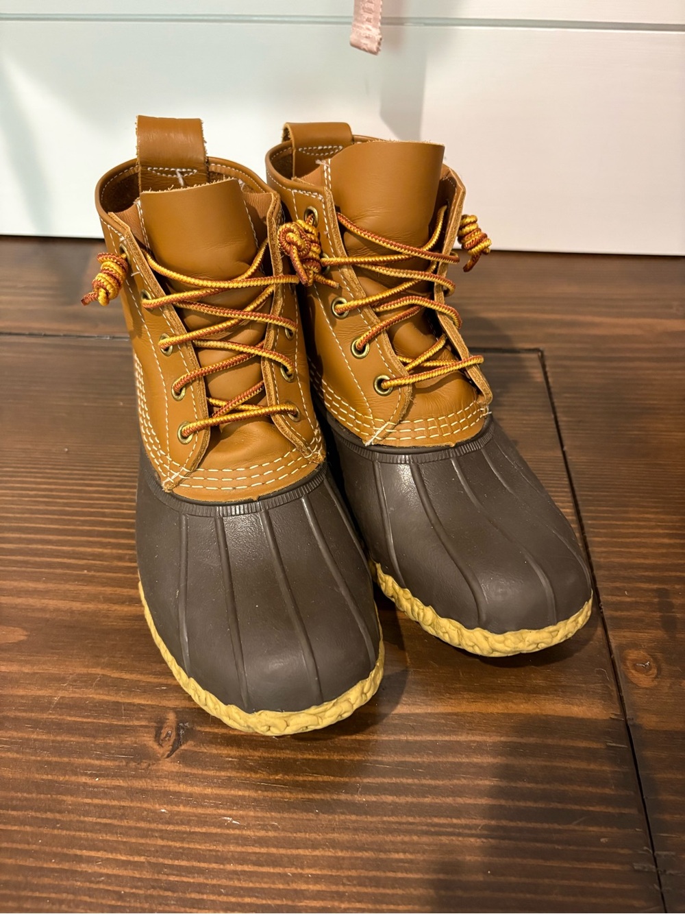 Women’s Waterproof Brown LL Bean Boots - Tan & Dark Brown